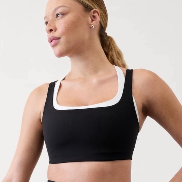 Athleta Other - NWT Athleta Double Up Black/White Bra Size XL Best for D-DD Cu…